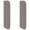 vidaXL Kopfteil Ohr Taupe 40,5 x 40,5 x 4 cm Stoff