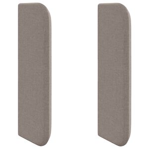 vidaXL Kopfteil Ohr Taupe 40,5 x 40,5 x 4 cm Stoff