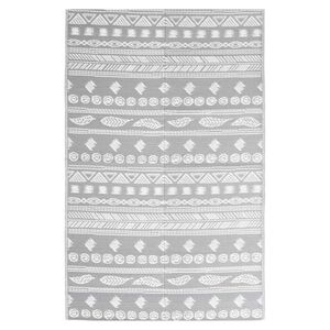 vidaXL Outdoor-Teppich ARAKIL Grau 140x200 cm PP