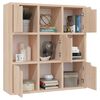 vidaXL B&uuml;cherregal Sonoma-Eiche 88,5x27,5x88 cm Holzwerkstoff