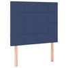vidaXL Boxspringbett mit Matratze Blau 90x190 cm Stoff