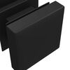 vidaXL Endkappen 2 pcs Schwarz 15 x 15 x 15 mm PP