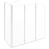 vidaXL Duschabtrennung 120x69x130 cm Hartglas Transparent