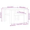 vidaXL Couchtisch Altholz-Optik 60x60x42 cm Holzwerkstoff