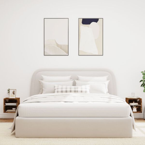 vidaXL TV-Wandschr&auml;nke mit LED-Leuchten 2 Stk. R&auml;uchereiche