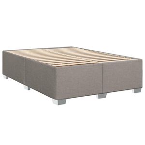vidaXL Bettgestell ohne Matratze Taupe 140x190 cm Stoff