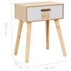 vidaXL Nachttisch mit Schublade 44x30x58,5 cm Massivholz Kiefer