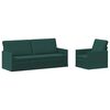 vidaXL Sofa-Set 2 pcs Dunkelgr&uuml;n Stoff