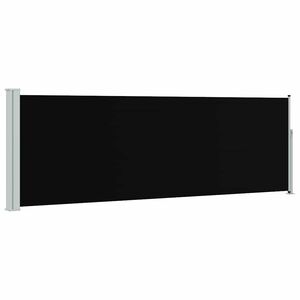 vidaXL Ausziehbare Seitenmarkise 100&times;300 cm Schwarz