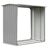 vidaXL Brennholzlager Verzinkter Stahl 172 x 91 x 154 cm Grau