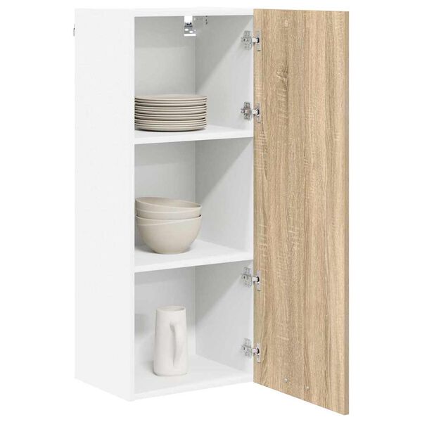 vidaXL H&auml;ngeschrank Sonoma-Eiche 40 x 31 x 100 cm Holzwerkstoff