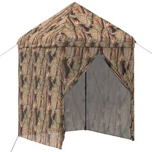 vidaXL Pop-up Pavillon mit 4 Seitenw&auml;nden 2 x 2 m Wald-Tarnfarbe