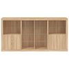 vidaXL Sideboard mit LED-Leuchten Sonoma-Eiche 202x37x100 cm