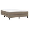 vidaXL Boxspringbettgestell Taupe 140x190 cm Stoff