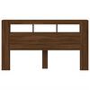 vidaXL LED-Kopfteil Braun Eichen-Optik 180x18,5x103,5 cm Holzwerkstoff