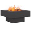 vidaXL Feuerstelle Schwarz 80 x 80 x 40 cm Stahl