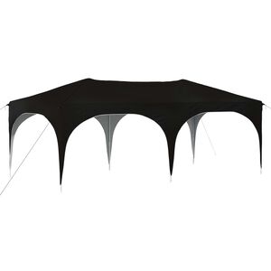 vidaXL Pop-up Partyzelt 575 x 288 x 245 cm Schwarz Oxford-Stoff