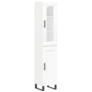 vidaXL Highboard Wei&szlig; 34,5x34x180 cm Holzwerkstoff