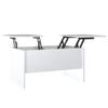 vidaXL Couchtisch Hochglanz-Wei&szlig; 80x50x42,5 cm Holzwerkstoff