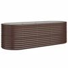 vidaXL Hochbeet Verzinkter Stahl 224x80x68 cm Braun