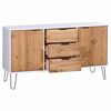vidaXL Sideboard New York 130,6 x 43 x 73,6 cm Massivholz Kiefer