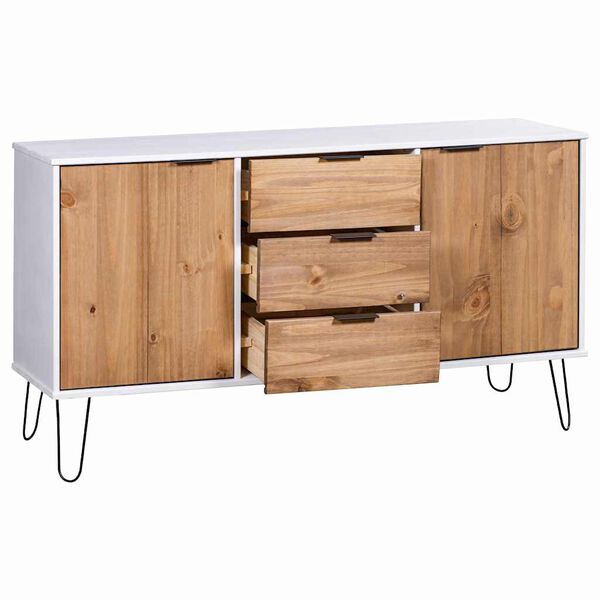 vidaXL Sideboard New York 130,6 x 43 x 73,6 cm Massivholz Kiefer