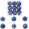 vidaXL Weihnachtsbaumkugel Set XL 18 stk. Blau und Wei&szlig; 8 cm