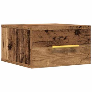 vidaXL Nachttisch 35 x 35 x 20 cm Holzwerkstoff Altholz