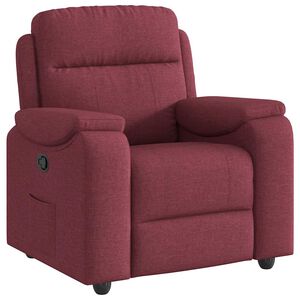 vidaXL Relaxsessel Weinrot Stoff