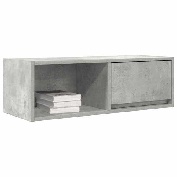 vidaXL TV-Schrank Betongrau 80x31x25,5 cm Holzwerkstoff