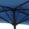 vidaXL Balkon-Sonnenschirm Alu-Mast Blau 300x155x223cm Halbrund