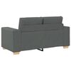 vidaXL Zweisitzer-Sofa Dunkelgrau 120 cm Stoff