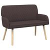 vidaXL 2-Sitzer Sofa mit Massivholzbeinen 2-Sitzer Dunkelbraun