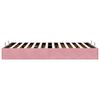 vidaXL Ottoman-Bett ohne Matratze Rosa 120x190 cm Samt