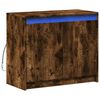 vidaXL LED-Sideboard Räuchereiche 72x34x61 cm Holzwerkstoff