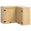 vidaXL Schrank SKI Honigbraun 80 x 80 x 60 cm Massives Kiefernholz