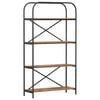 vidaXL B&uuml;cherregal 4 Ebenen 80 x 30 x 146 cm Holzwerkstoff Altholz