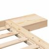 vidaXL Bettgestell Braun 135 x 190 cm Holz