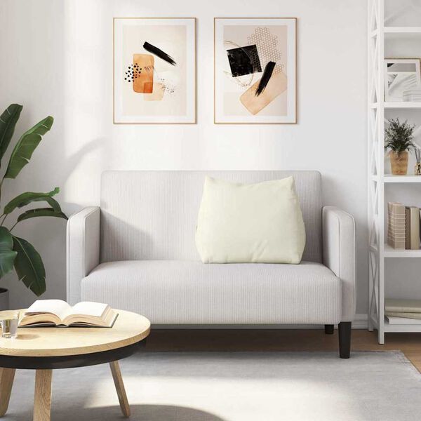 vidaXL R&uuml;ckenkissen Creme 60 x 20 x 50 cm Cordstoff