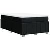 vidaXL Boxspringbett mit Matratze Schwarz 120x190 cm Stoff
