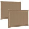 vidaXL Sitzkissen 2 Stk. Polyester Taupe 47 x 36 x 2 cm