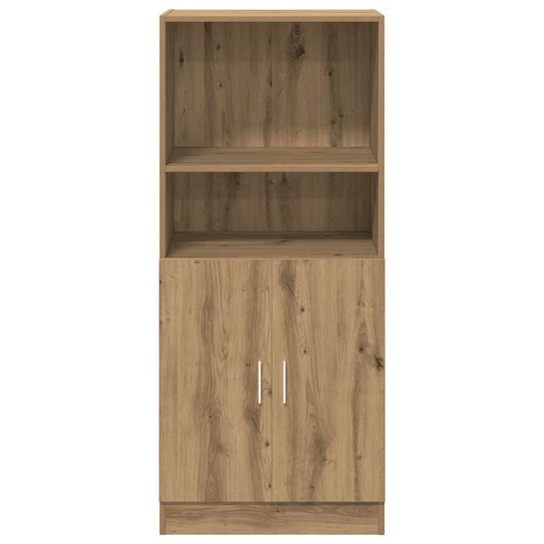 vidaXL K&uuml;chenschrank Artisan-Eiche 57x41,5x131,5 cm Holzwerkstoff