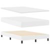 vidaXL Boxspringbett mit Matratze Wei&szlig; 120 x 190 cm Kunstleder
