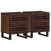 vidaXL Nachttische 2 Stk. 40x34x46 cm Massivholz Mango
