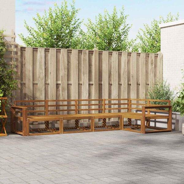 vidaXL Outdoor-Sofagarnitur 5 pcs Natur Massivholz Akazie