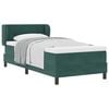 vidaXL Boxspringbett mit Kopfteil Dunkelgr&uuml;n 90 x 200 cm Samt