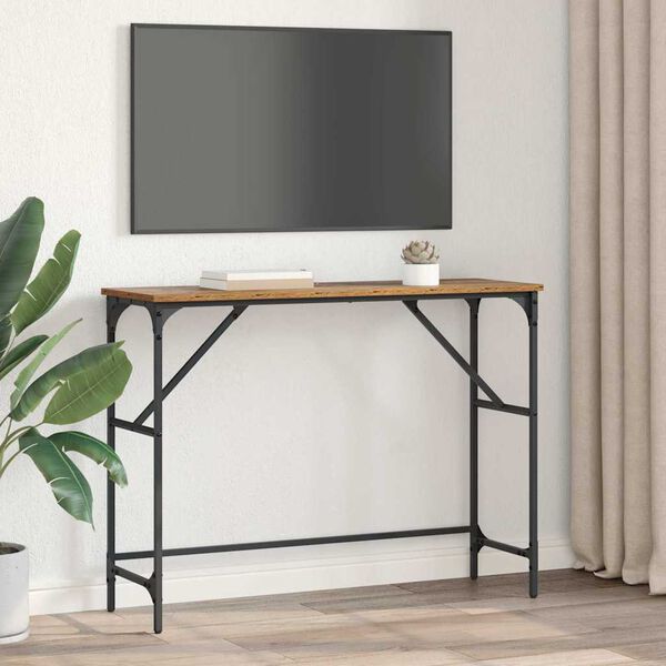 vidaXL Konsolentisch Altholz 100 x 32 x 75 cm Holzwerkstoff