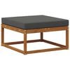 vidaXL Outdoor-Sofagarnitur mit Kissen 8 pcs Natur und Anthrazit