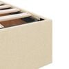 vidaXL Aufbewahrungsbett mit Matratze Creme 120 x 200 cm Stoff