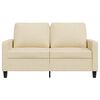 vidaXL 2-Sitzer-Sofa Creme 120 cm Stoff
